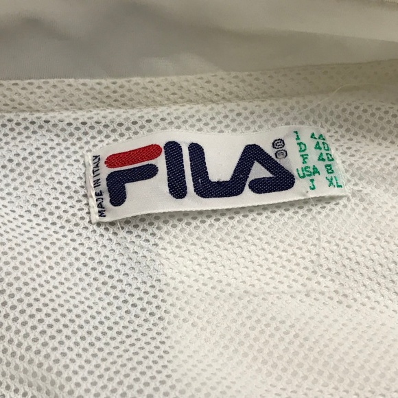FILA Women Windbreaker Full Zip Jacket White XL - Picture 4 of 8